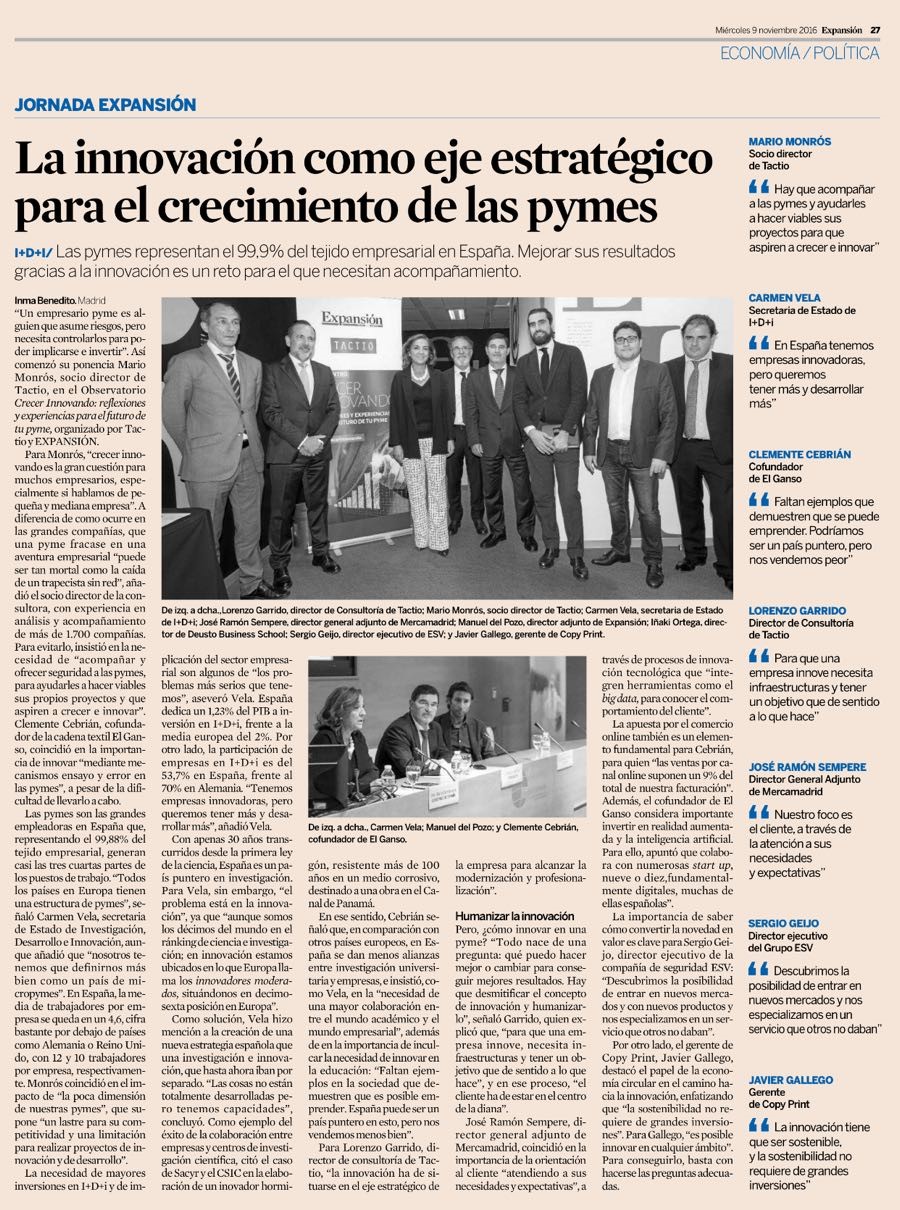 Artículo Jornada Expansión y TACTIO 