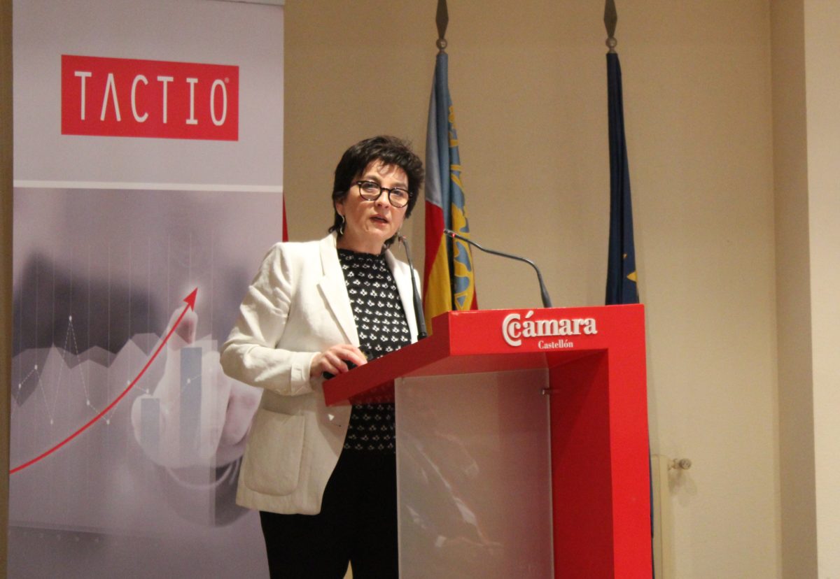 Blanca Marín en sesión empresarial de Castellón.