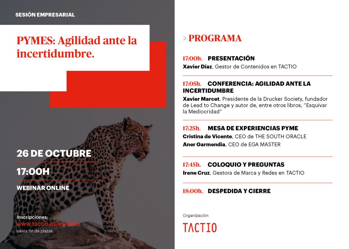 Programa webinar: PYMES: Agilidad ante la incertidumbre