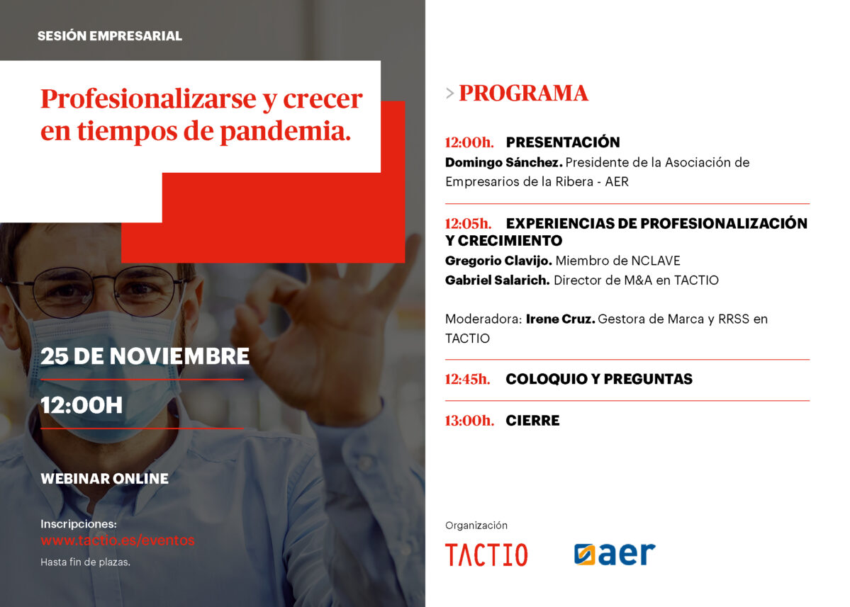 programa webinar TACTIO 