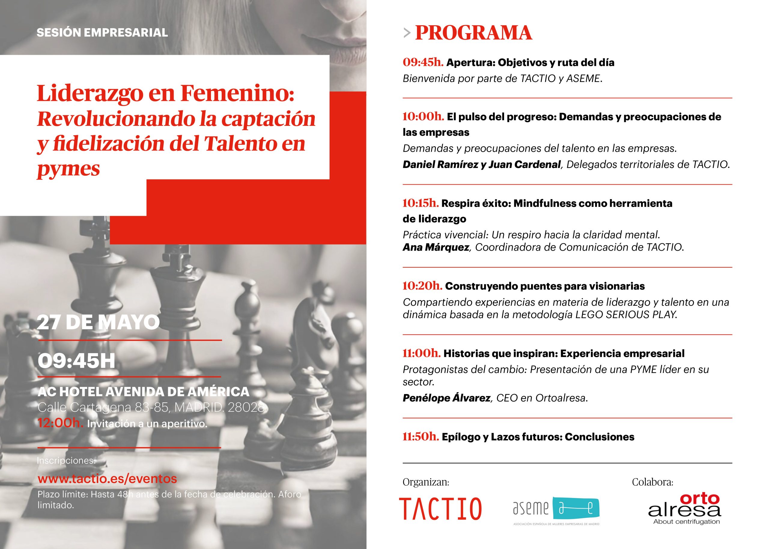 Programa evento ASEME 27 mayo